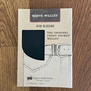 Rogue Wallet RFID-Blocking The Original Front Pocket Wallet New in Box NIB